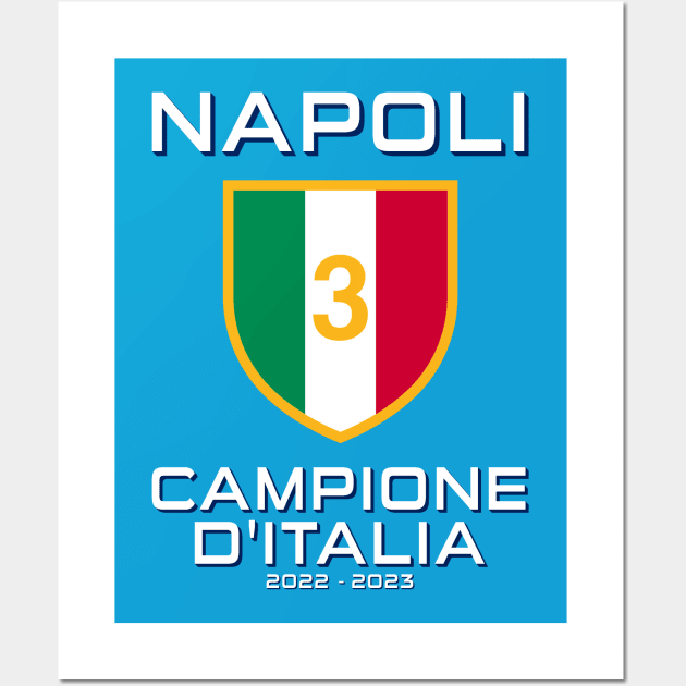 Napoli Campione d'Italia 2023 Wall Art by Zakzouk-store